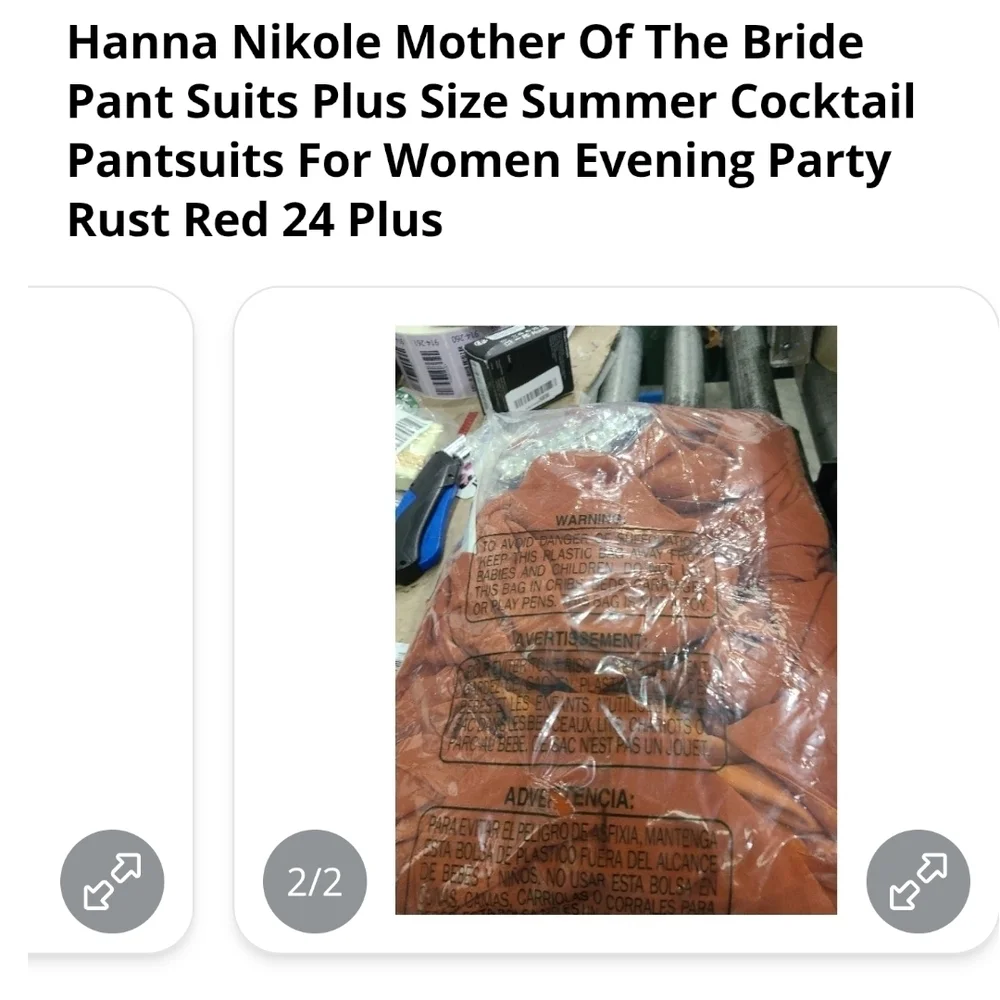 Hanna Nikole - Sz 24 Mother of The Bride Summer Cocktail Pantsuits - Picture 9 of 10